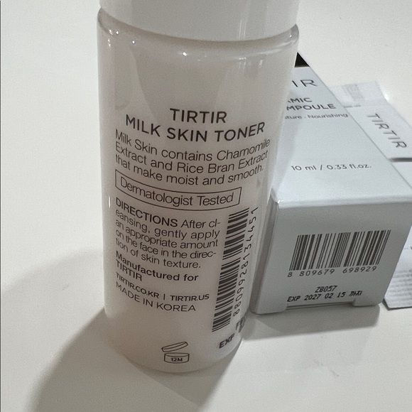 5 Mini items: $12-TIRTIR Milk Ampoule and Toner + powder wash travel set - Picture 4 of 6